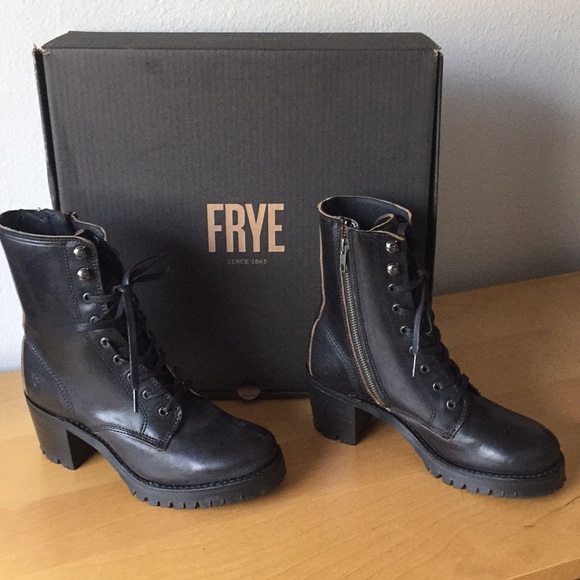 Frye women's sabrina moto lace up combat boot Clearance